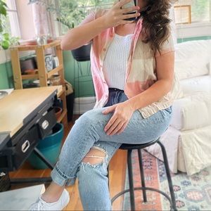 Vintage Lemon Grass Button Up Shirt - Late 90s